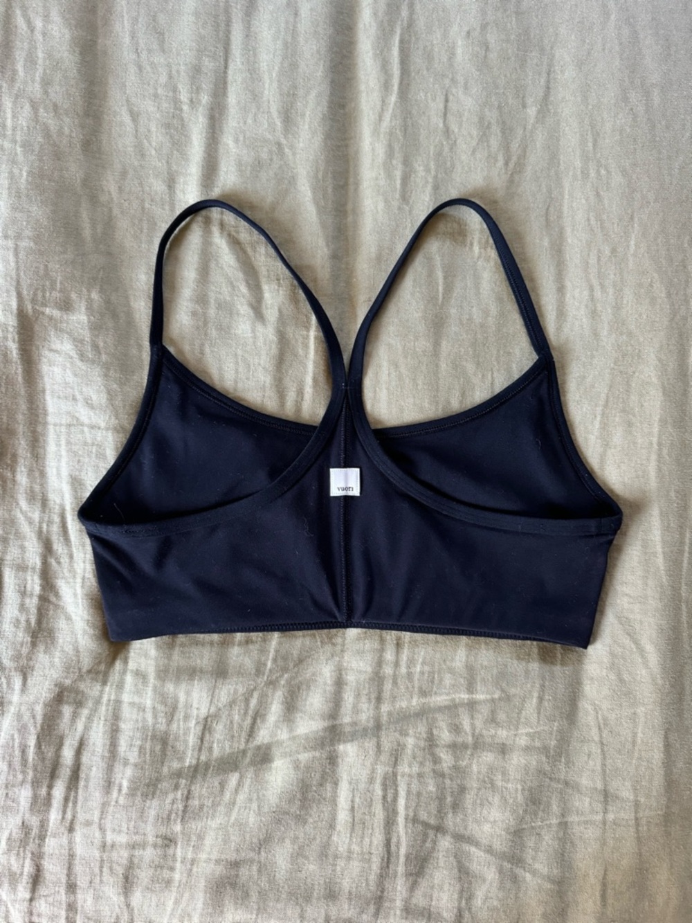 Vuori Black Racerback Sports Bra
